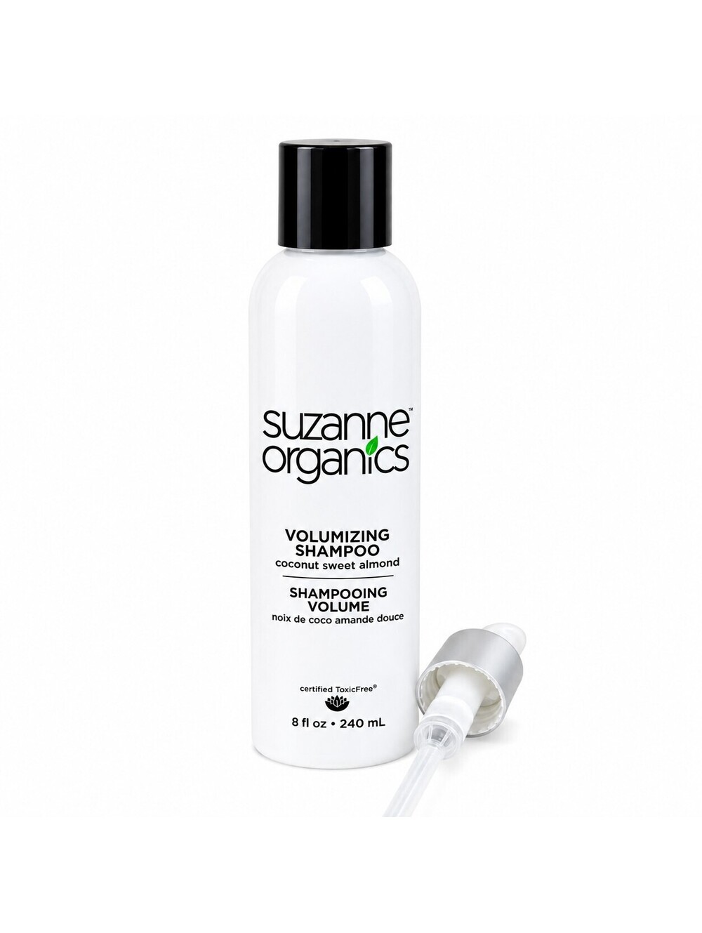 Suzanne Organics Volumizing Shampoo Coconut Sweet Almond 8 fl oz 240 mL